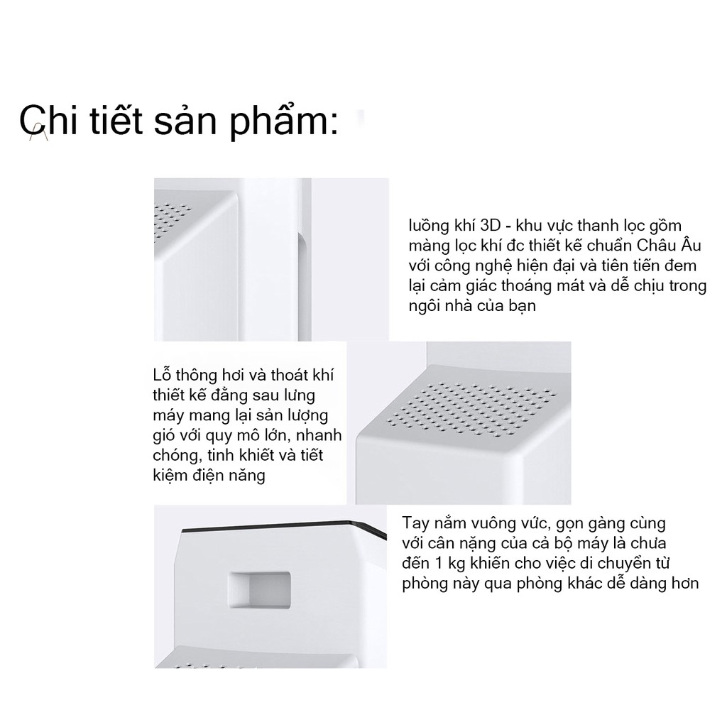 Máy lọc không khí, máy lọc không khí HR-882 công nghệ lọc HEPA kết hợp than hoạt tính, 5 lớp tạo ion âm lọc không khí