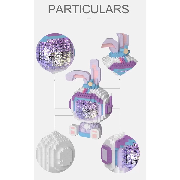 Mô hình nhân vật lắp ghép Lina Belle/ Star Dailu phi hành gia hoạt hình màu sắc dạ quang xinh xắn dành cho trẻ em