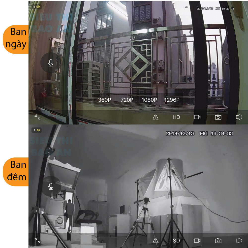 Camera wifi SiriHome trong nhà mới nhất FullHD 3.0MP xoay 360 độ | BigBuy360 - bigbuy360.vn