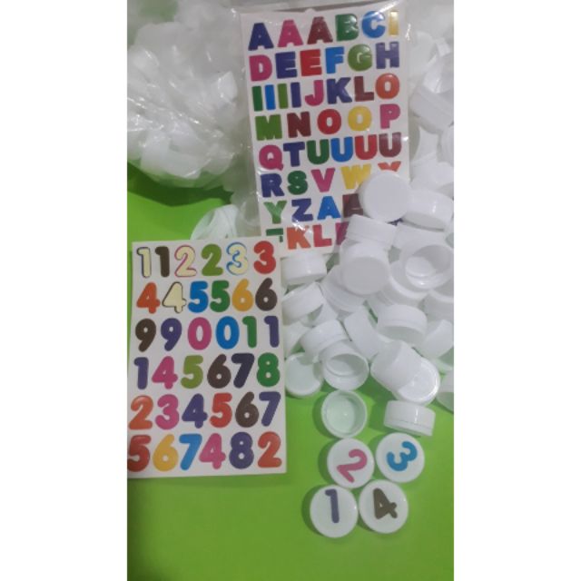 Sticker số và chữ
