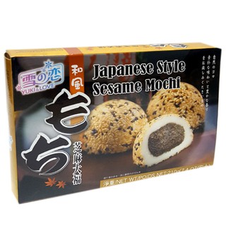 Bánh Mochi nhân mè Japanese Style Sesame Mochi hộp 210g
