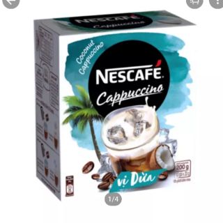 Hộp 10 gói x 20gr nescafe capuchino dừa