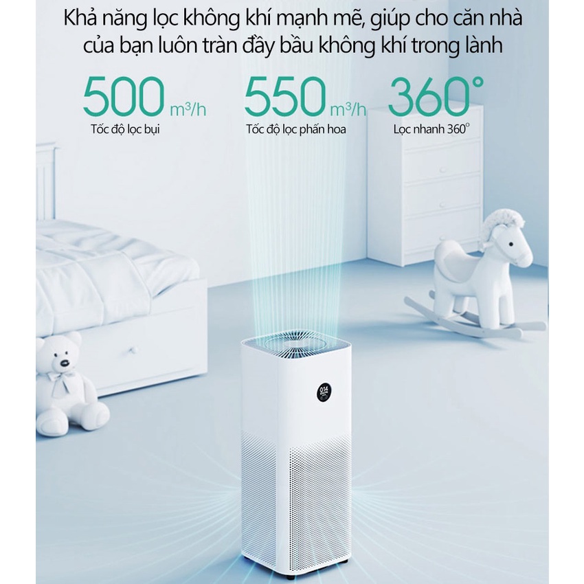 Máy lọc không khí Xiaomi Air Purifier 4 Pro Chính hãng  -  bản quốc tế - bảo hành 12 tháng.