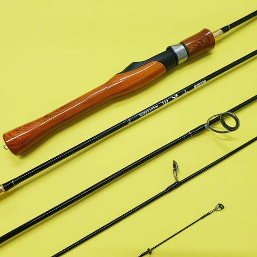 Cần Câu Lure UL ultra light Đọt Đặc Siêu dẻo Chuyên câu suối, câu cá mương cá cháp - cần UL gỗ 1