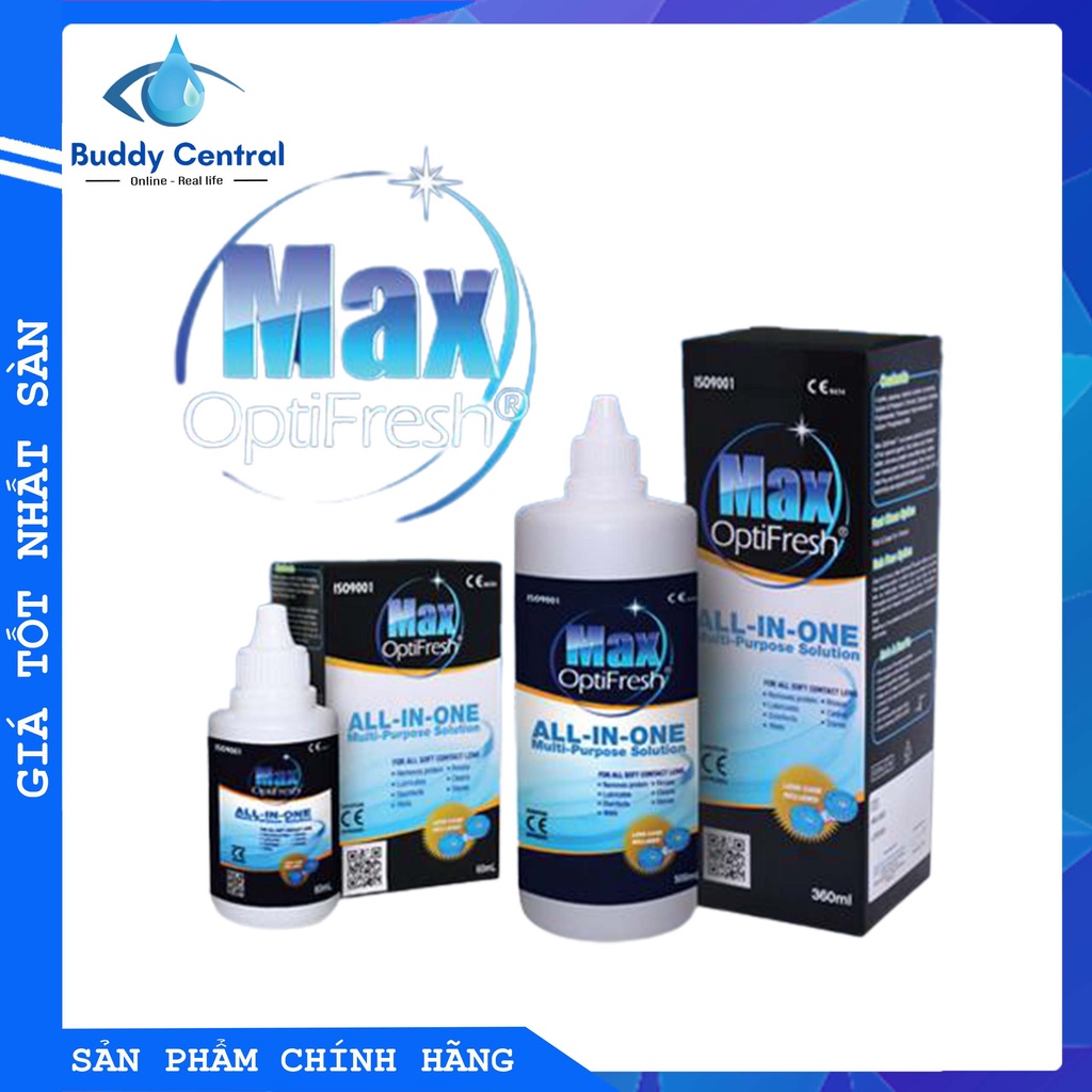 Nước ngâm lens kính áp tròng Max Optifresh 120ml