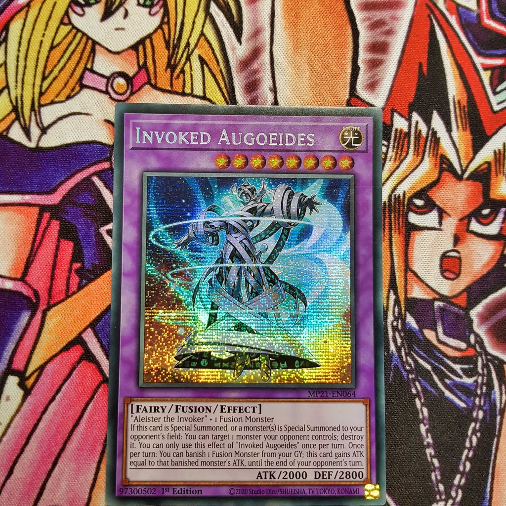 Thẻ bài Yugioh chính hãng | Invoked Augoeides | MP21 Secret rare.
