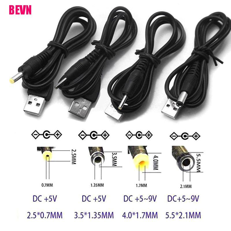 DC Dây Cáp Chuyển Đổi Cổng Usb Sang Cổng 2.5 3.5 4.0 5.5mm 5v | BigBuy360 - bigbuy360.vn