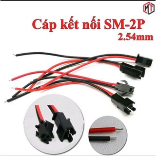 Jack kết nối đực cái sm-2p 2.54mm - gồm 1 jack đực, 1 jack cái