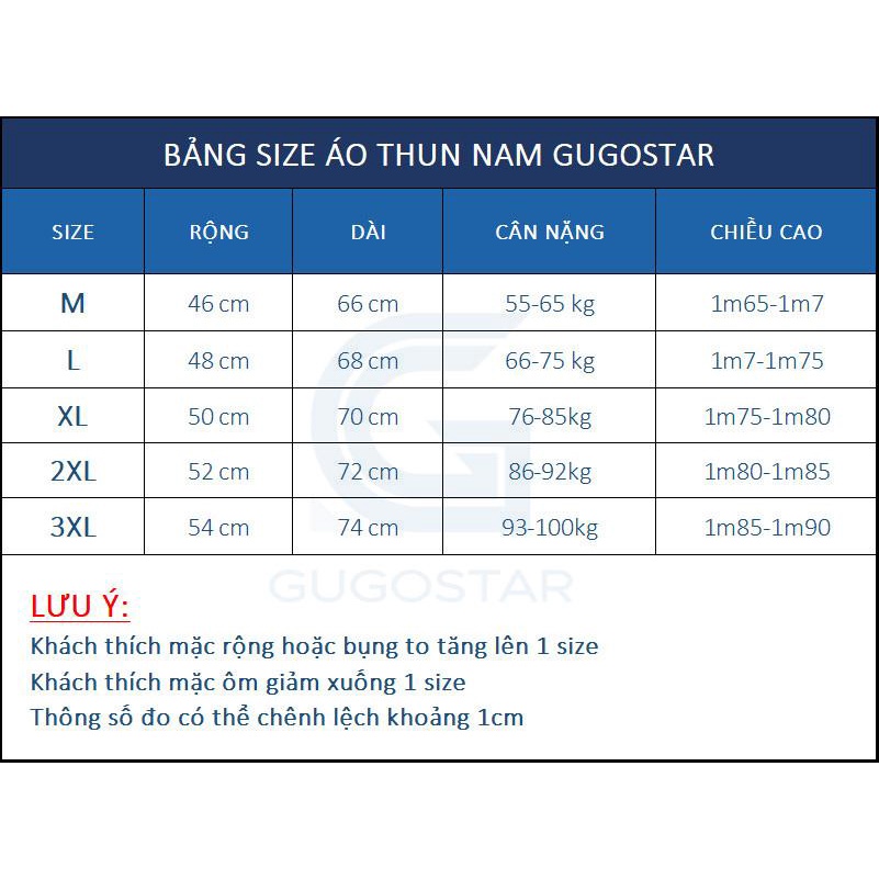 Áo Thun Nam RELAXING G02 GUGOSTAR, Chất Thể Thao Thoáng Mát, Co Giãn 4 Chiều