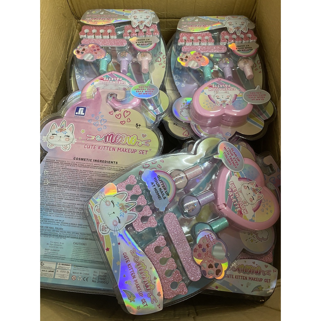 Set làm nail 3 lọ kèm gương hoặc 6 lọ kèm phụ kiện