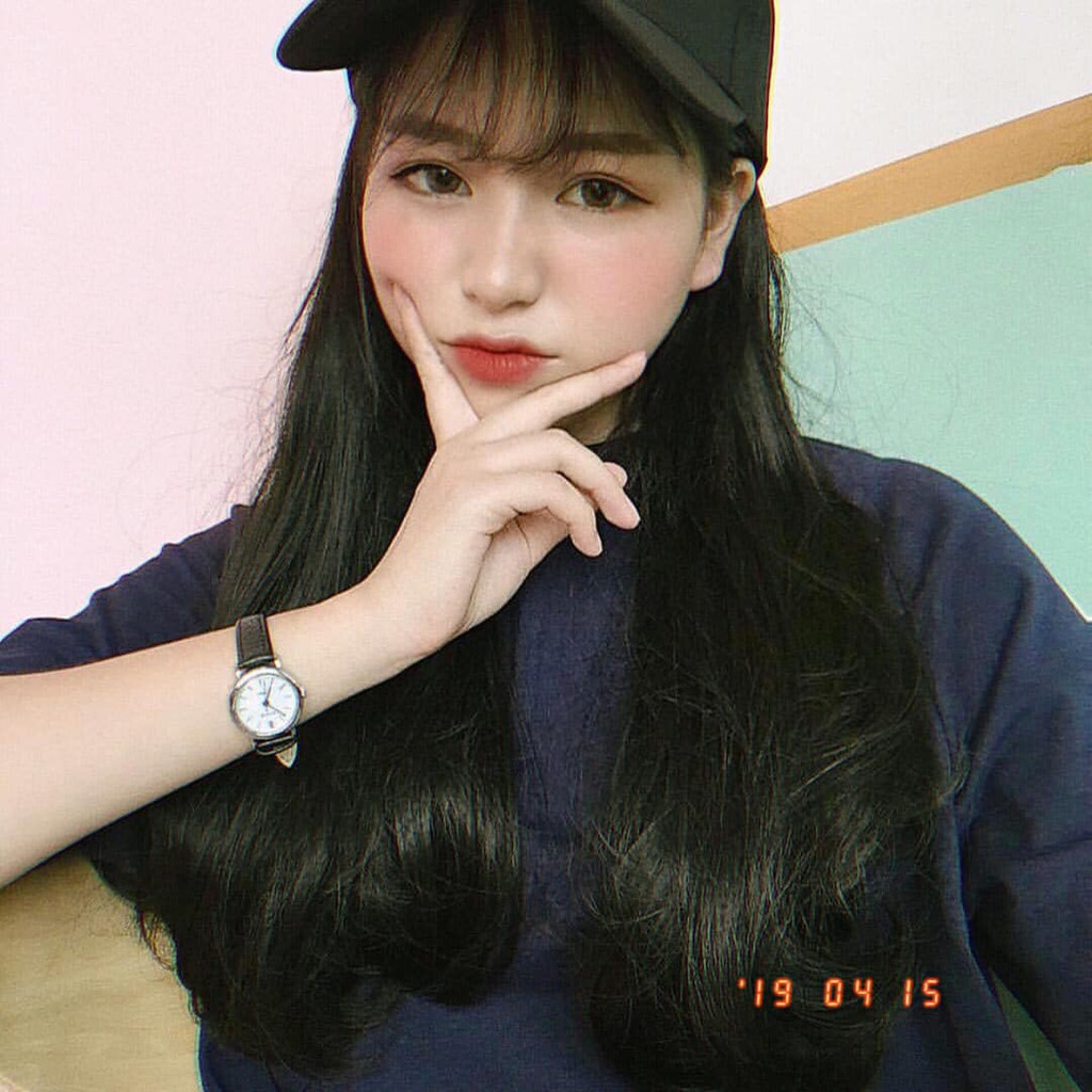 Đồng hồ nữ dây da mặt nhỏ RATE TRÒN đen mặt trắng đồng hồ nữ chính hãng Watchesbytif size 22mm đẹp giá rẻ chống nước | BigBuy360 - bigbuy360.vn