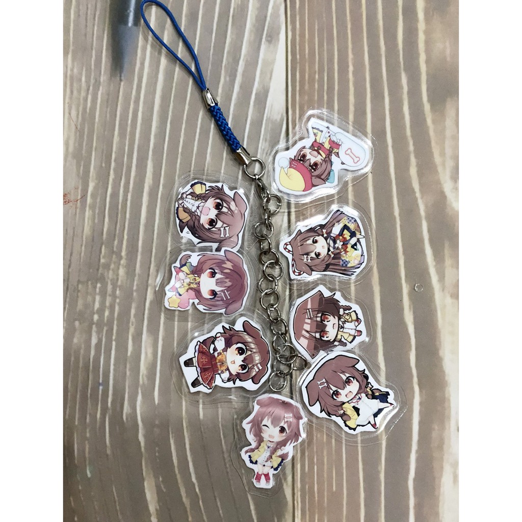 móc khóa dây Inugami Korone