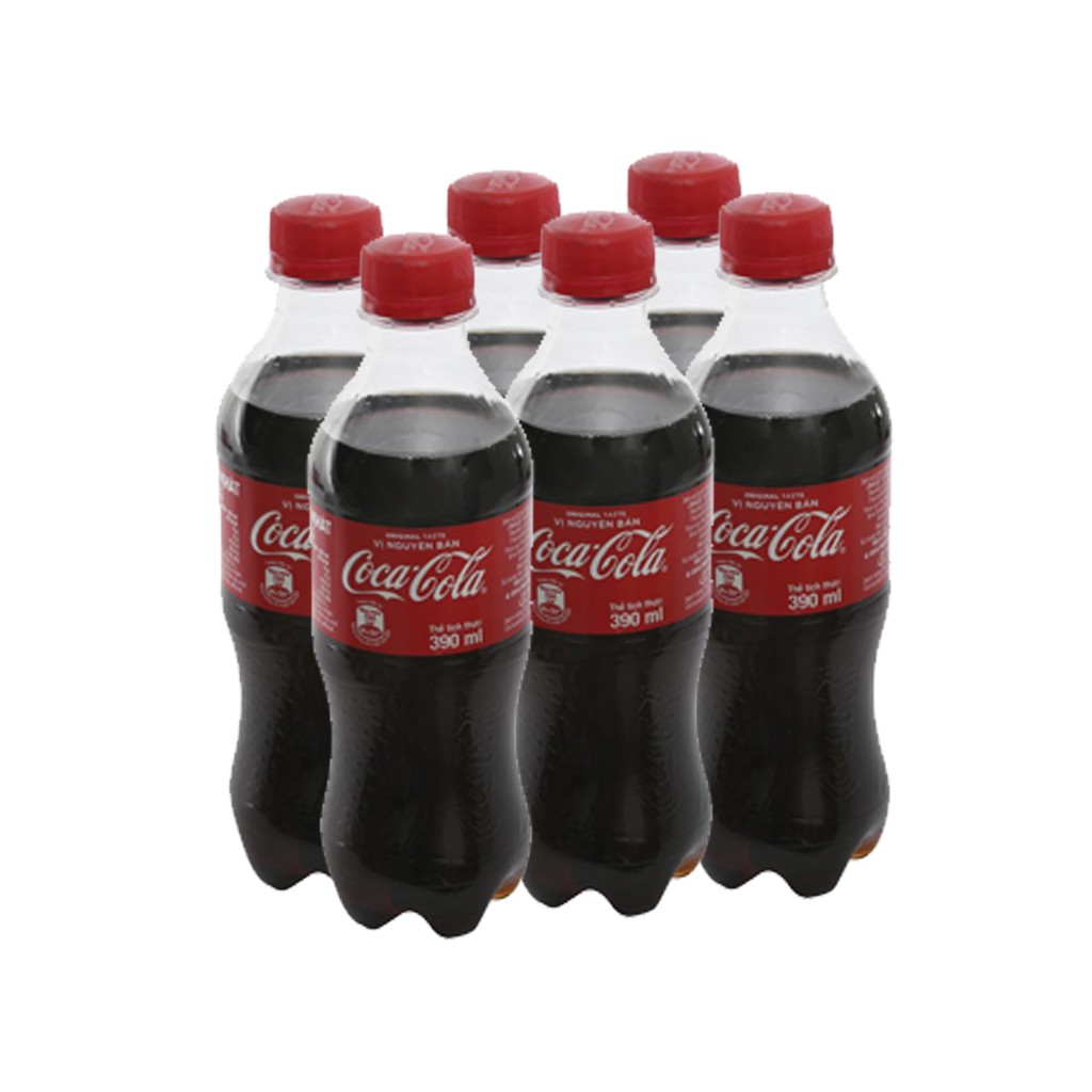 Nước ngọt Coca Cola 390ml 6 chai