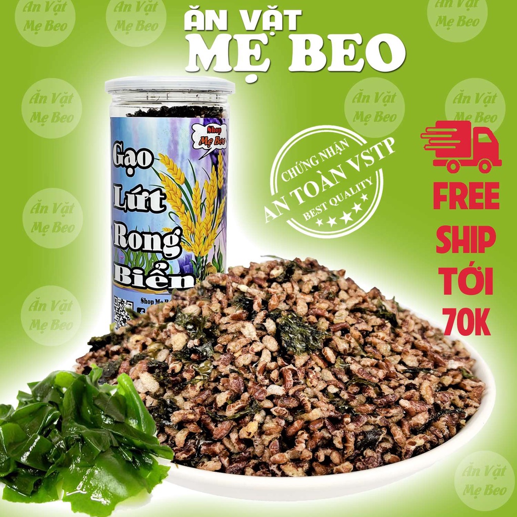 Gạo lứt huyết rồng sấy rong biển 300Gr Mẹ Beo cực ngon