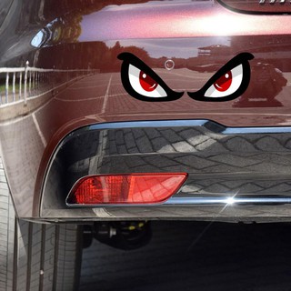❤❤ 3D Simulation Shark Pattern Sticker Eye Rearview Mirror Car Reflective Sticker Motorcycle