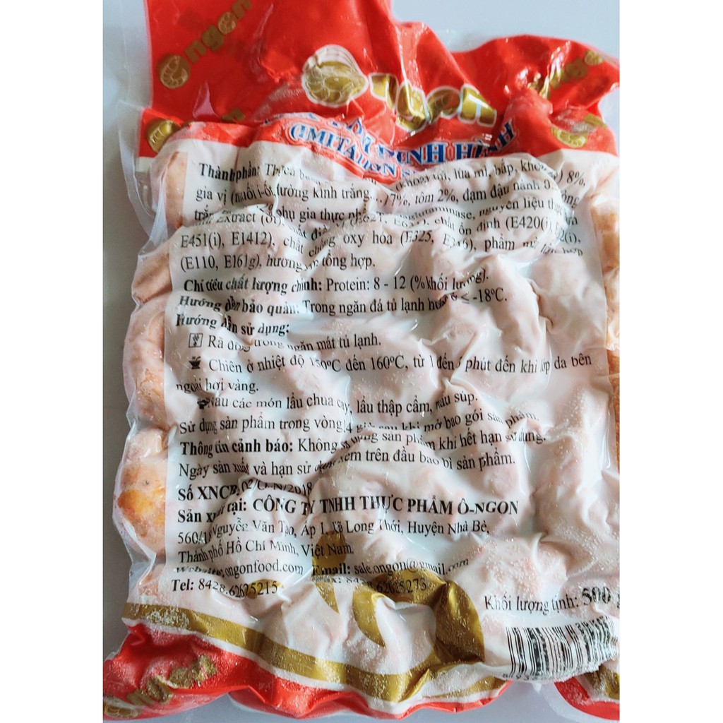 (Giao Nội Thành Hà Nội) Tôm Định Hình Surimi Túi 500gr