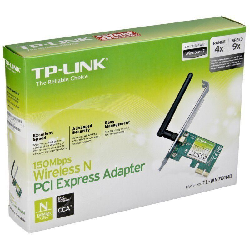 Bộ Chuyển Đổi Card Mạng Wifi TP-Link TL-WN781ND PCI Express Chuẩn N 150Mbps - Hàng Chính Hãng