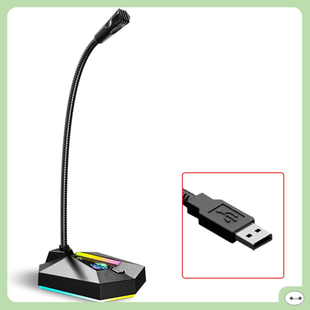 [Mã SKAMSALE03 giảm 10% đơn 200k] MICROPHONE THU ÂM GAMING SADA MK01 LED RGB CẮM USB