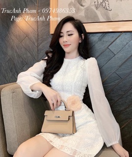 Hoa voan cài áo cao cấp