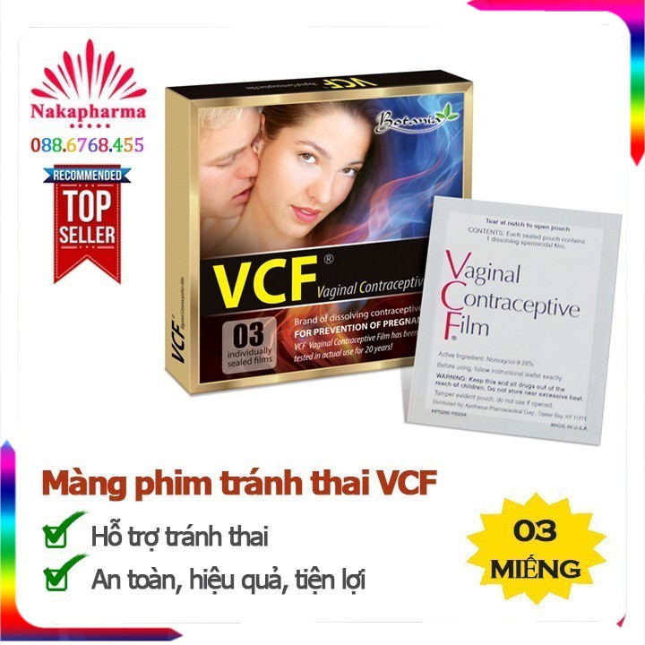 ✅ [CHÍNH HÃNG] Màng phim tránh thai VCF cao cấp từ USA