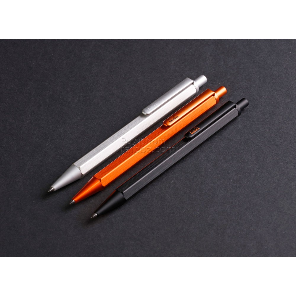 [ TAIPOZ ] - Bút bi Rhodia nét 0.7mm, thân kim loại