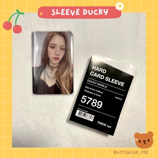 [CÓ SẴN] Sleeve Card Ducky World Siêu Dày 0.12mm - Bọc Ảnh Thẻ Không Seal Dán Bịch 100c Sleeve Thế Giới Vịt