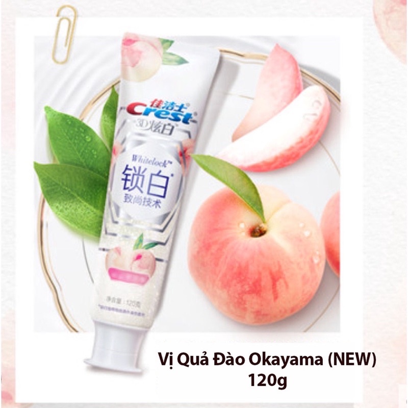 Crest kem đánh răng vị đào / bưởi hồng