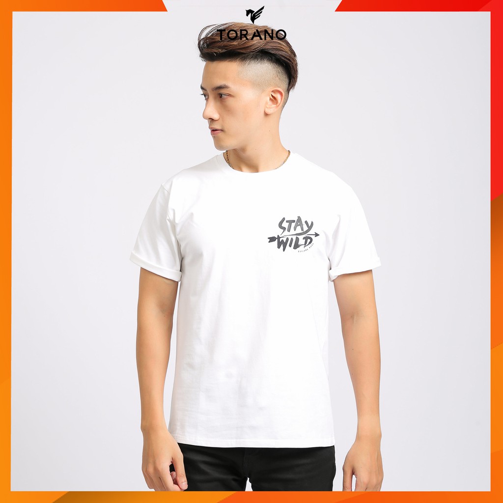 Áo thun nam cổ tròn in hình TORANO Stay Wild TS407, áo phông cotton silky nhẹ, mềm, hình in sắc nét không nhàu phai | BigBuy360 - bigbuy360.vn