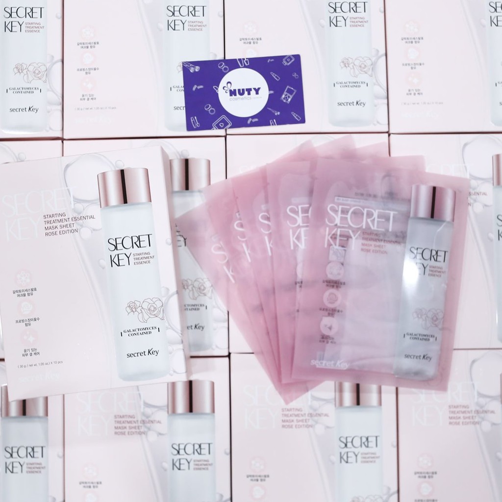 Mặt Nạ Dưỡng Da Secret Key Starting Treatment Essential Mask Rose Edition (30g)