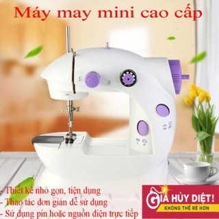 [Hàng Loại 1] Máy Khâu Mini Gia Đình 2 Tốc Độ Có Đèn Led Cắt Chỉ