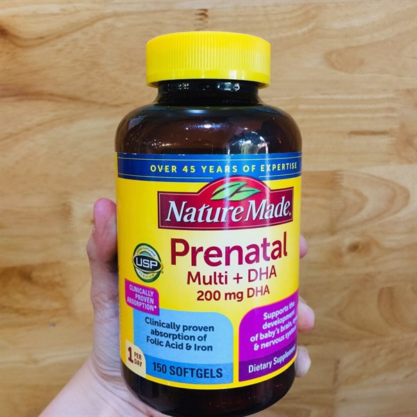 Viên Uống BÀ BẦU Nature Made Prenatal Multi +DHA 150 Viên thumbnail
