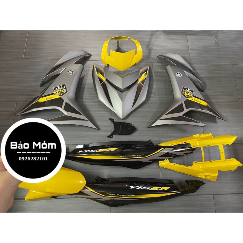 Dàn áo Exciter 150 Vàng xám mờ -Kèm tem Y15zr mẫu tem 2021