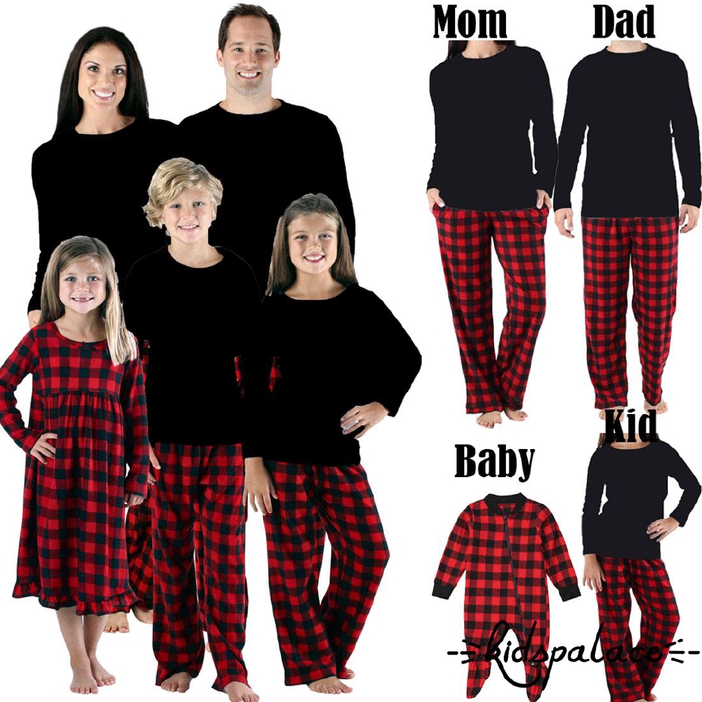 Bộ trang phục Pajamas đồng bộ cho gia đình chủ đề Noel