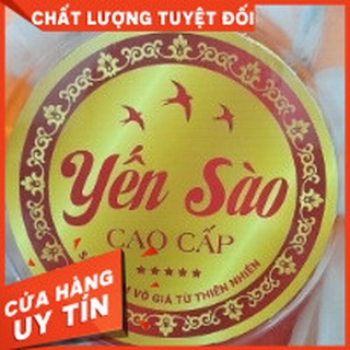 Combo 10 tem giấy tròn yến sào cao cấp