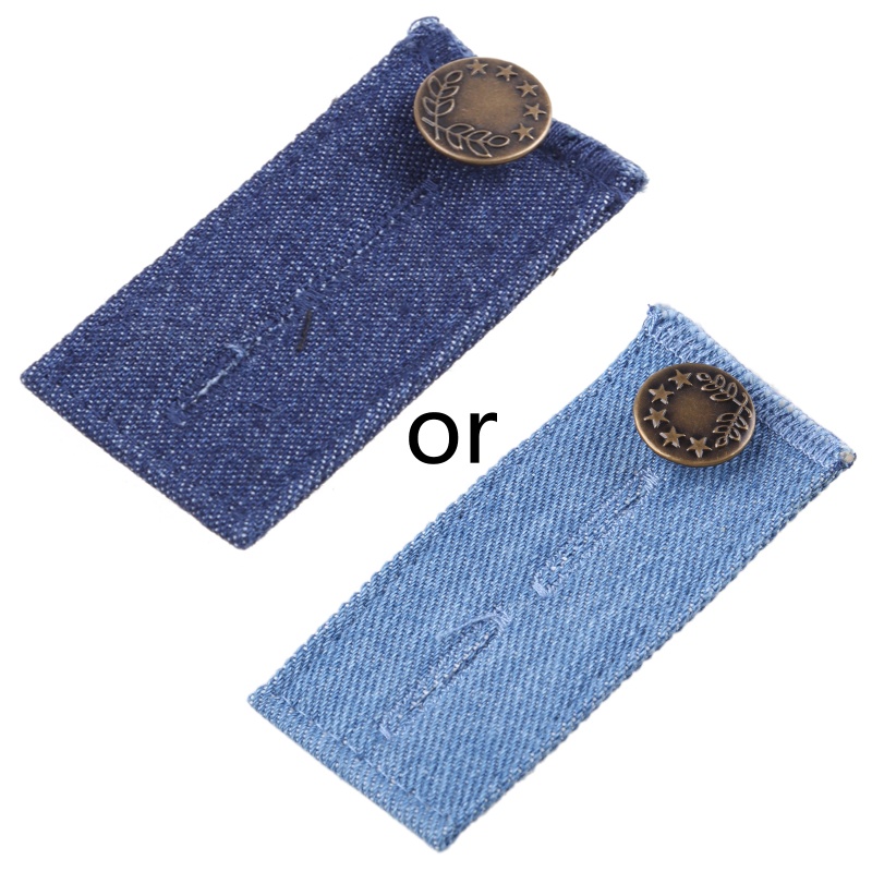 1 Dây Đai Denim Nối Dài Có 3 Màu Khóa Cài Cho Quần Hoặc Váy Màu Xanh Nhạt / Đen / Xanh Dương Nhạt