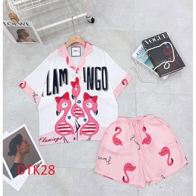 Đồ bộ ngắn -Lụa Mango-Loại 1