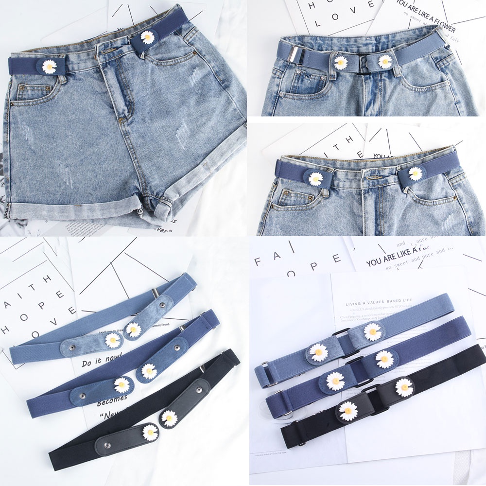 Thắt Lưng Không Đục Lỗ Co Giãn Thoải Mái Có Thể Điều Chỉnh