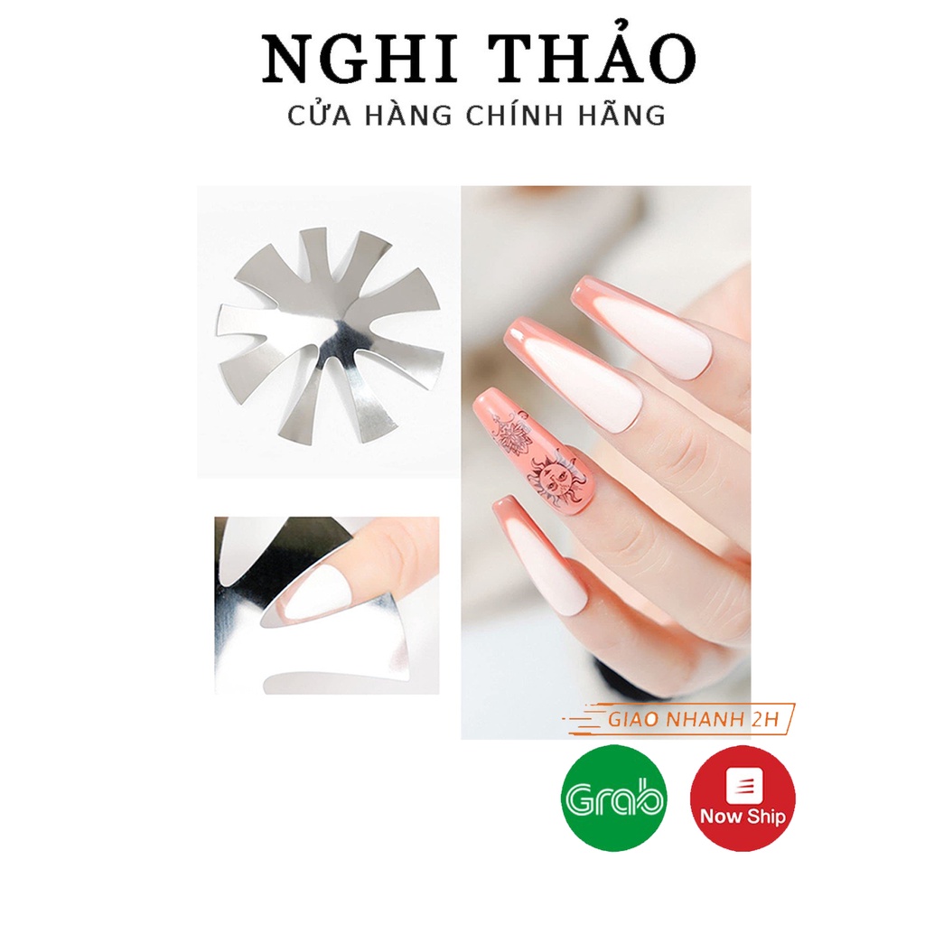 Khuôn cắt móng bột nail hình chữ V