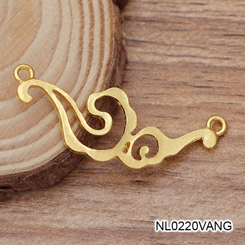 1 phiến đúc họa tiết vân mây 15*45mm nguyên liệu làm trâm làm trang sức cổ trang