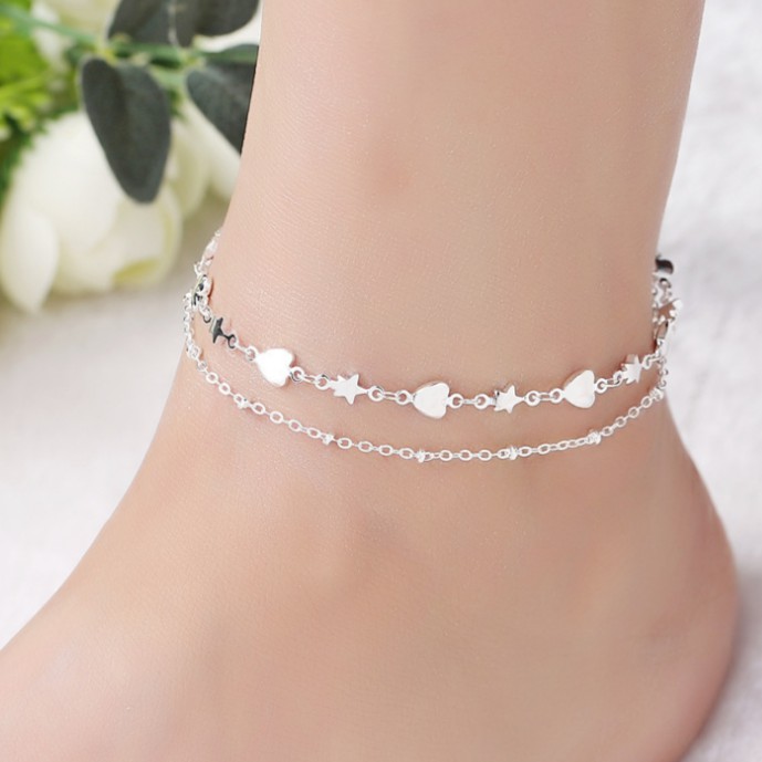 Lắc chân bạc Hàn Quốc 7g