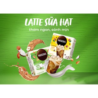 Cà phê hòa tan nescafé latte sữa hạt