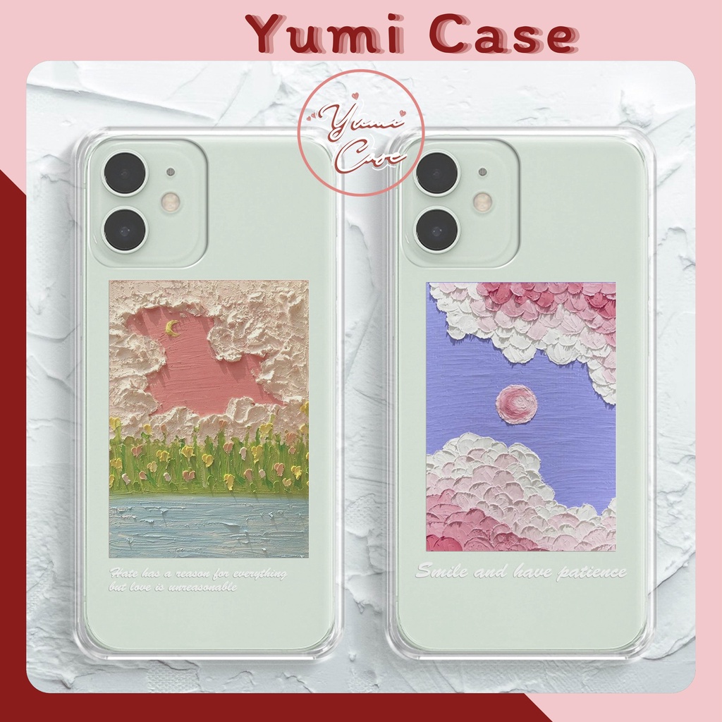 Ốp điện thoại TRANH NÔI hồng Yumi Case dành cho Iphone, Samsung, Vsmart, Oppo, Huawei, Xiaomi, Vivo, Sony, Nokia, Realme