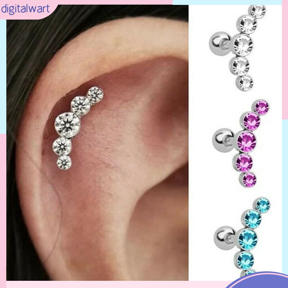 1 khuyên tai đính đá thời trang nữ tính