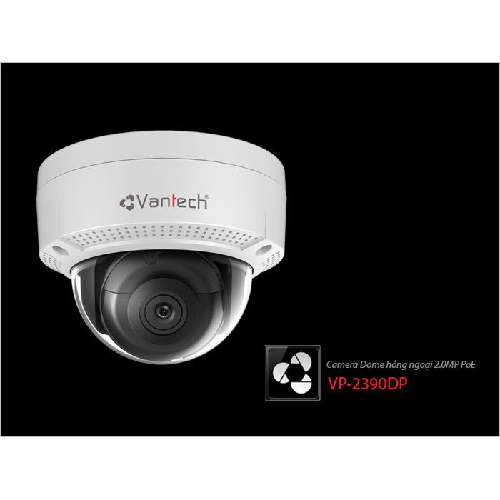 Camera Dome hồng ngoại Wifi 2.0MP PoE VP-2390DP-A