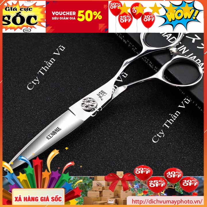 Kéo Cắt Tóc Chuyên Nghiệp Dùng Thép Không Gỉ JAPAN Hàng Bền Chất Lượng
