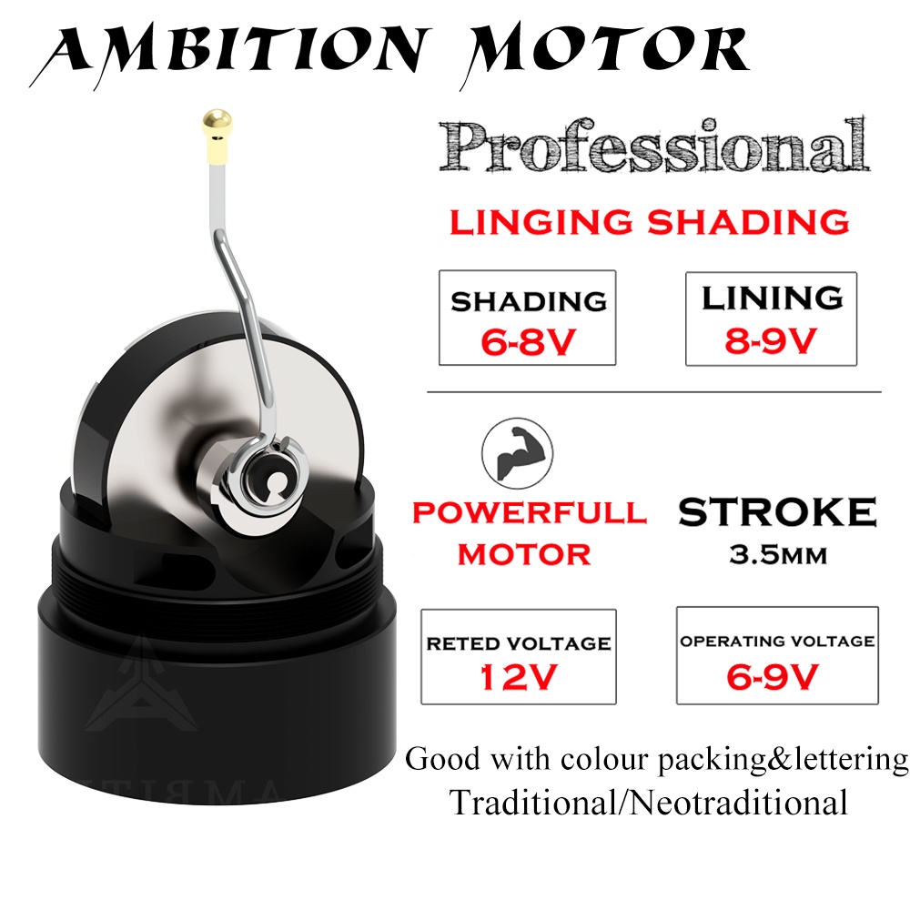 Bút xăm AMBITION 4mm dạng xoay cao cấp Máy Xăm Bút