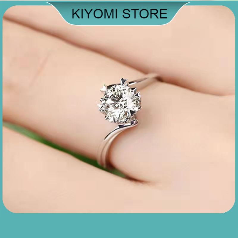Nhẫn Đeo Tay Kim Loại Đính Đá Xinh Xắn Thanh Lịch Cho Nữ KIYOMI STORE