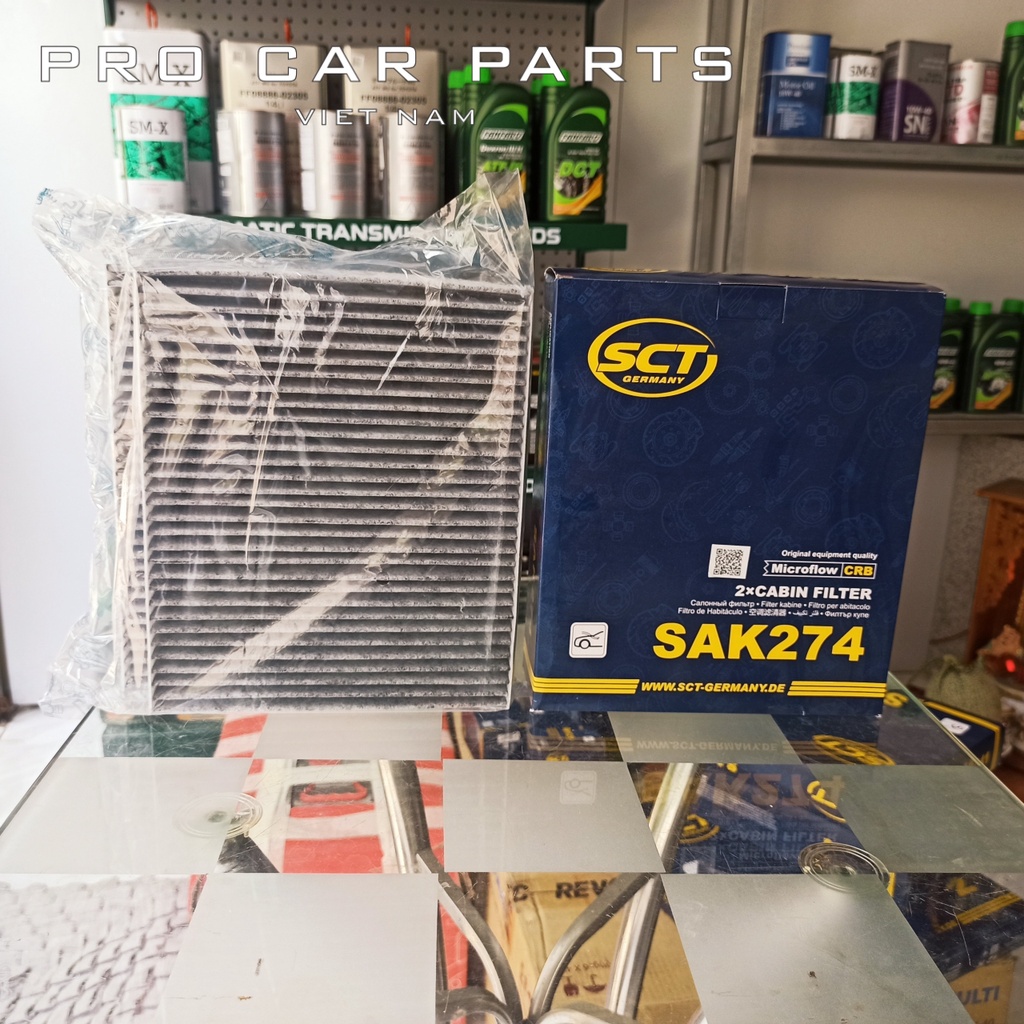 Lọc Gió Điều Hoà BMW  320i, 520i, 523i, 528i, 535i, 640i, 730i, 740i SCT GERMANY SAK 274
