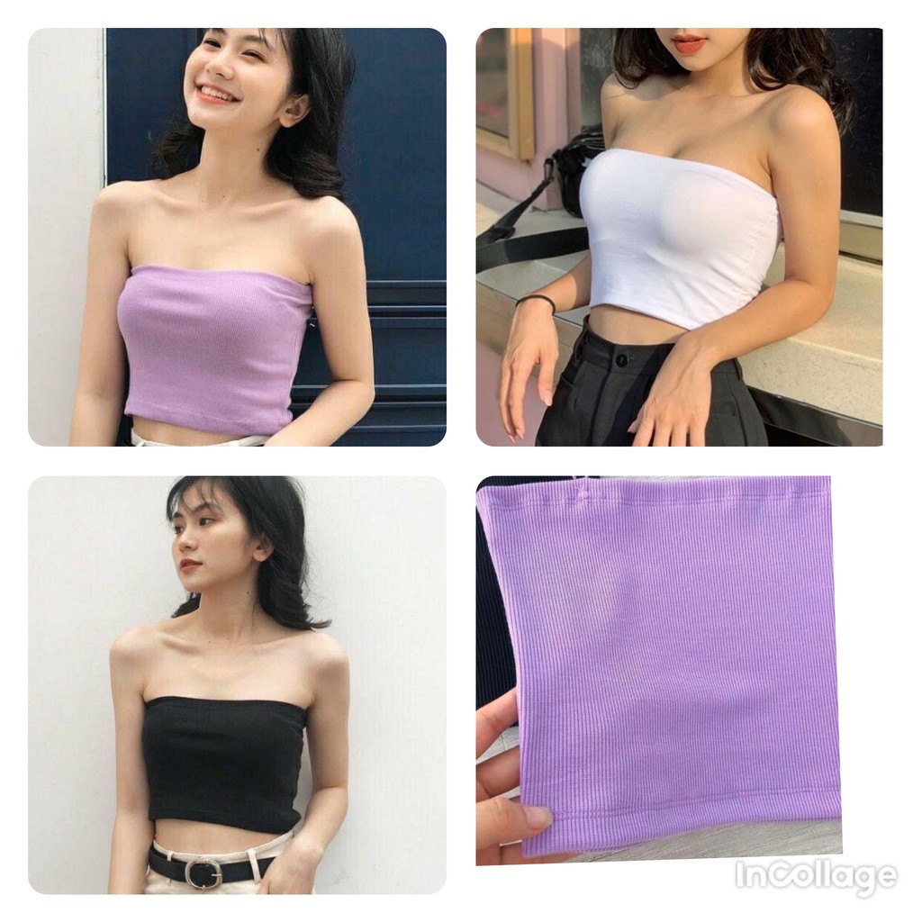 Áo Ống Croptop - Áo Quây Thun Gân Nhiều Màu - Thời Trang Nữ AnAn - CRT4
