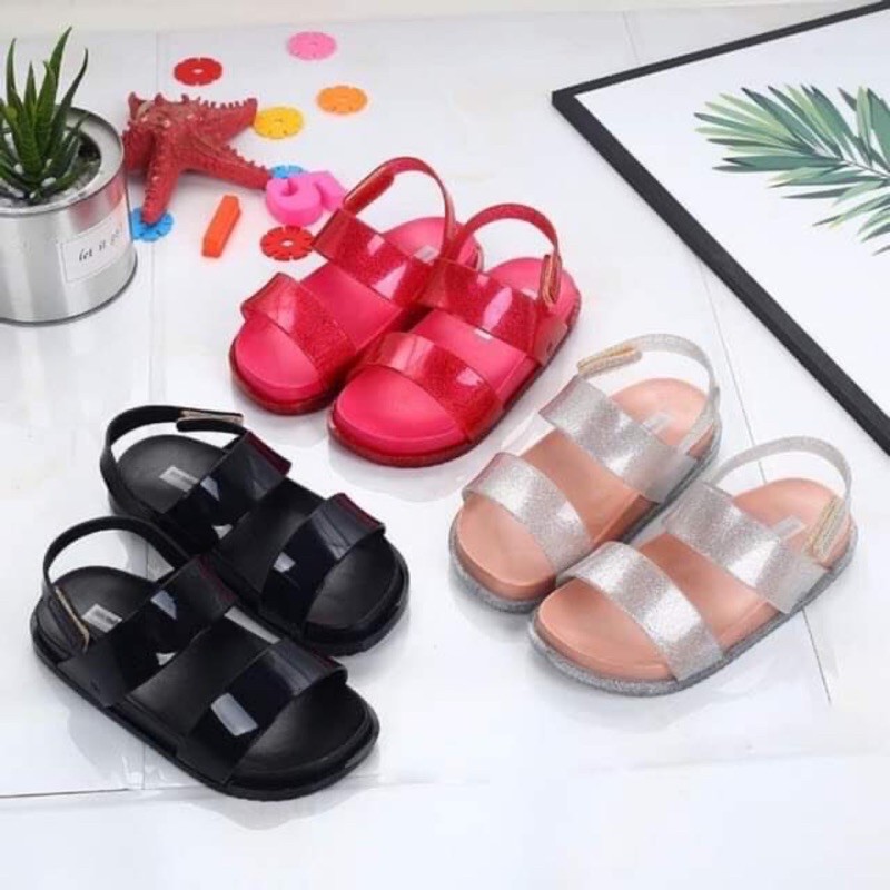 Sandal quai ngang nhựa dẻo Melissa cho bé trai/bé gái